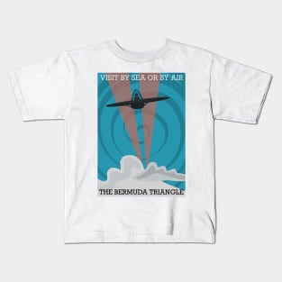 Bermuda Triangle Travel Poster Kids T-Shirt